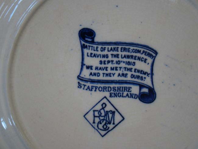 A RARE "Commodore Perry and the Battle of Lake Erie" Souvenir plate circa 1900 — image 2